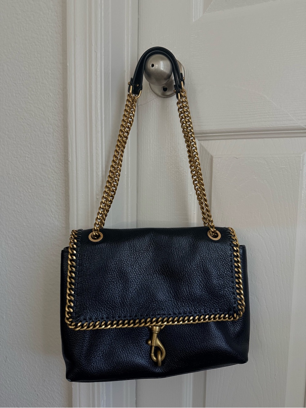 Rebecca Minkoff Chain-Trim Convertible Shoulder Bag